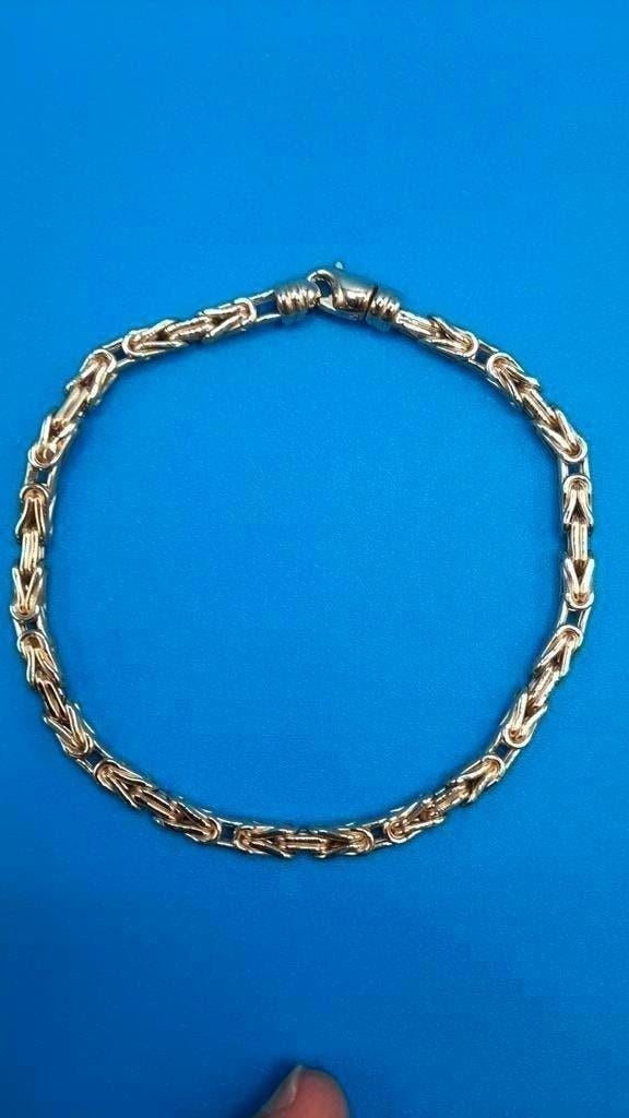 gouden Konings armband 14kt, Www.bredajuwelier.nl, Nieuw, Ophalen of Verzenden, Www.bredajuwelier.nl