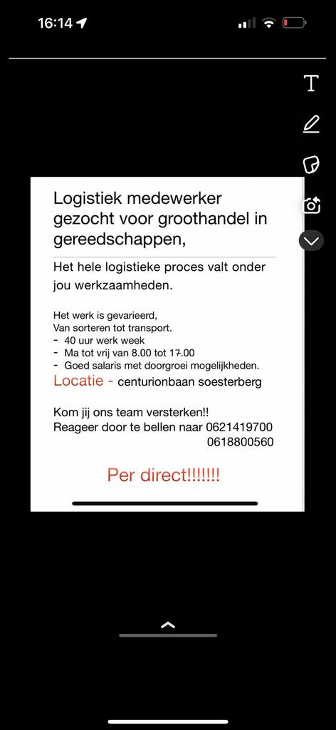 Meld je nu aan !! Kom ons team versterken, Vacatures, Variabele uren, Overige niveaus, Starter, Overige vormen