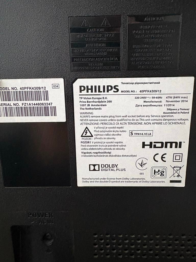 Philips 40 inch Full HD LED TV (40PFK4309/12), Philips, Ophalen of Verzenden, 100 cm of meer, Full HD (1080p)