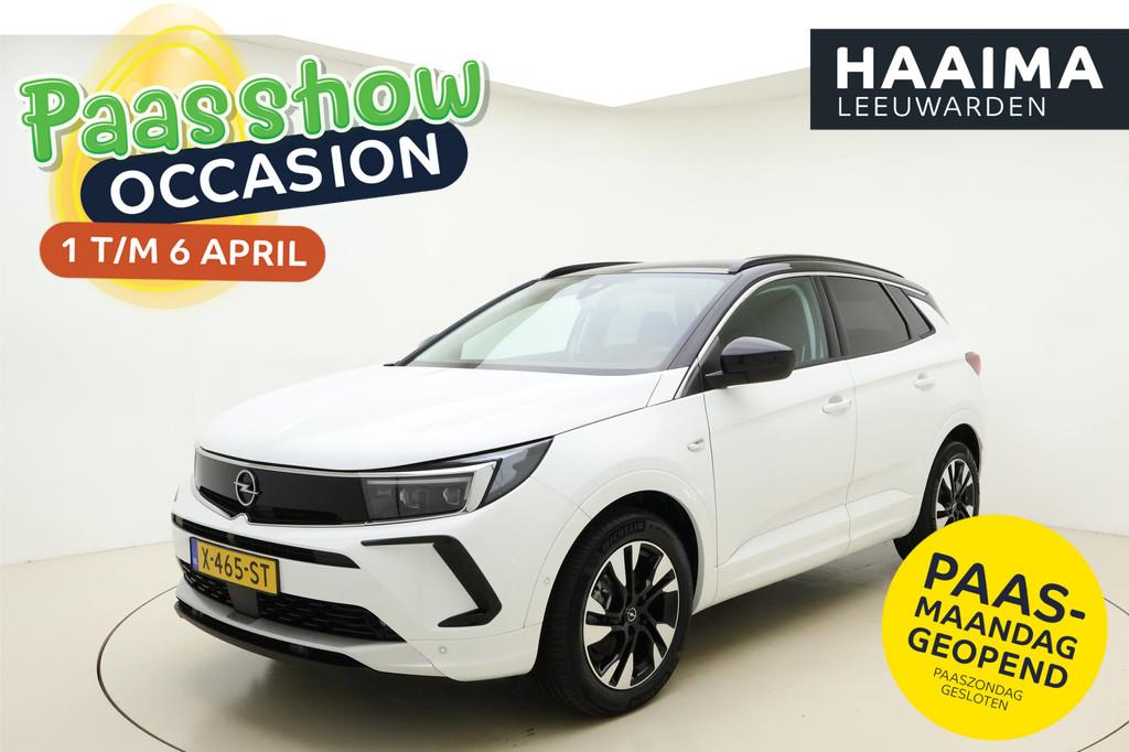 Opel Grandland 1.2 Turbo 130pk GS | Navigatie | LED Matrix k, Stof, Gebruikt, 1199 cc, Wit