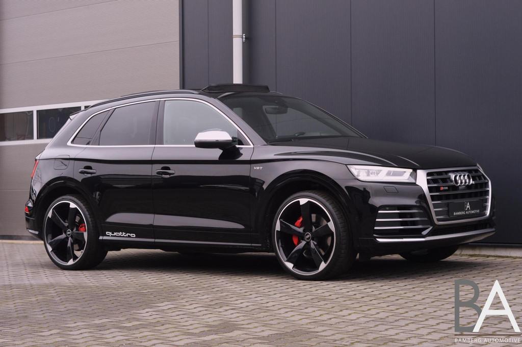 Audi SQ5 3.0TFSI Quattro|RS|pano|trekhaak|virtual|22inch|360, Auto's, Audi, Automaat, Gebruikt, Zwart, 2995 cc