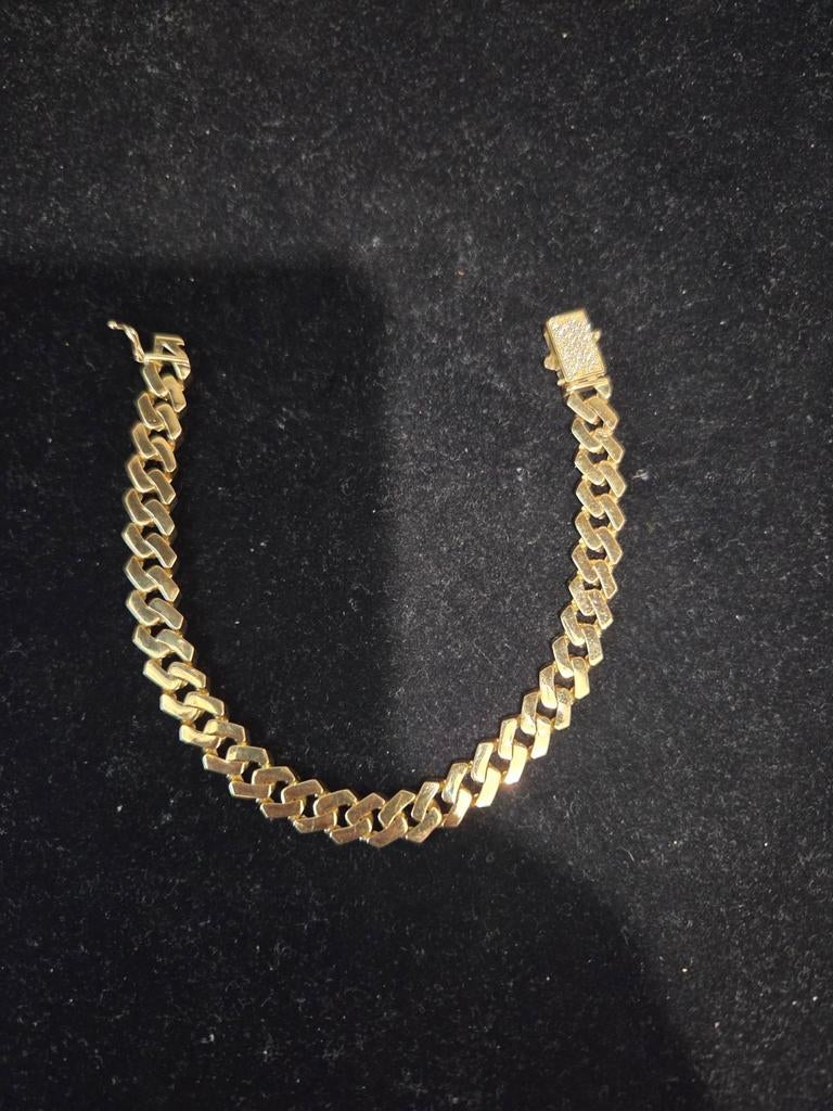 14 k gouden cuban armband 18,7 gram, Ophalen of Verzenden, Nieuw, Goud, Goud