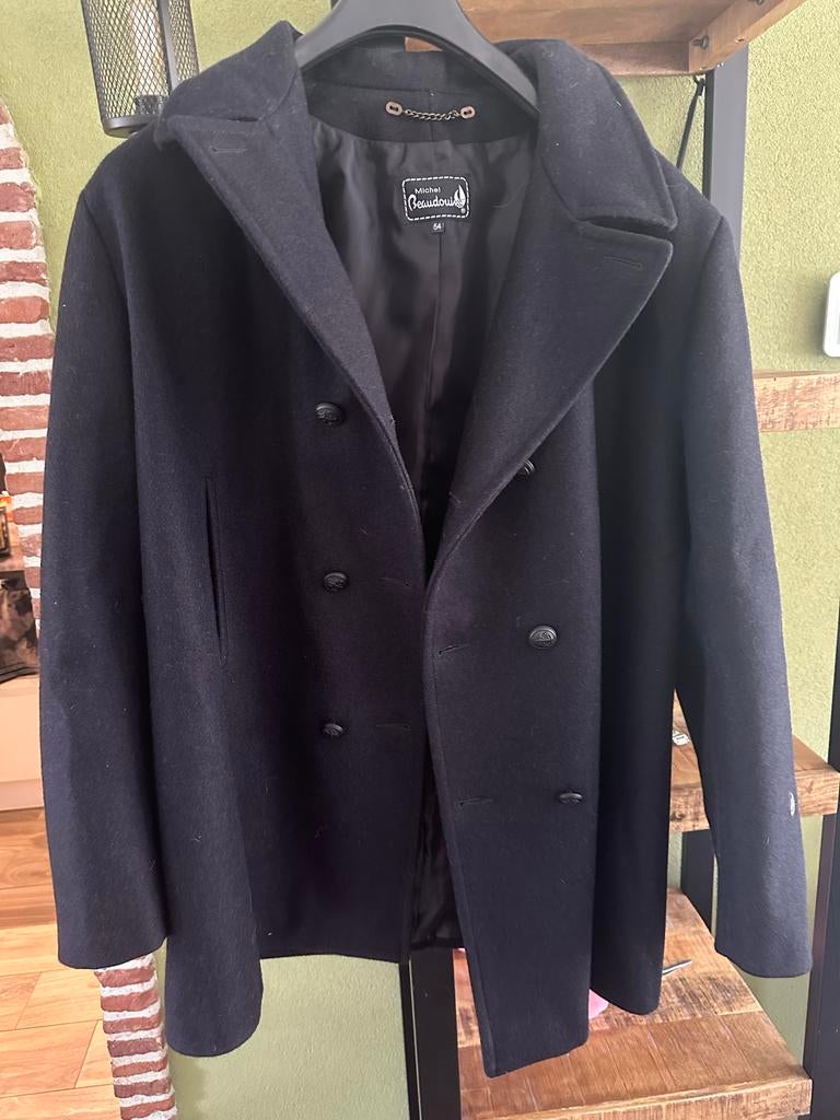 Michel Beaudouin Peacoat Maat 54, Ophalen of Verzenden, Zo goed als nieuw, Maat 56/58 (XL), Blauw