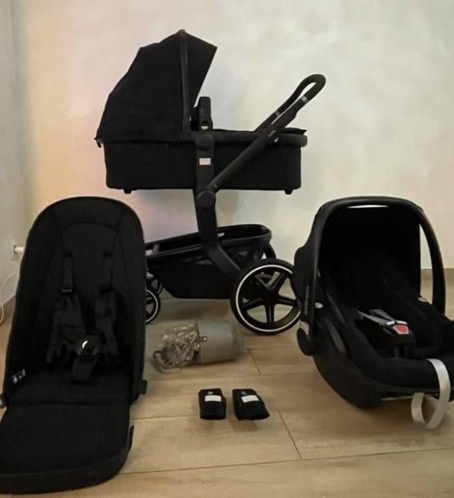 Nieuwstraat Joolz day + brilliant black kinderwagen, Zo goed als nieuw, Verstelbare duwstang, Ophalen, Kinderwagen