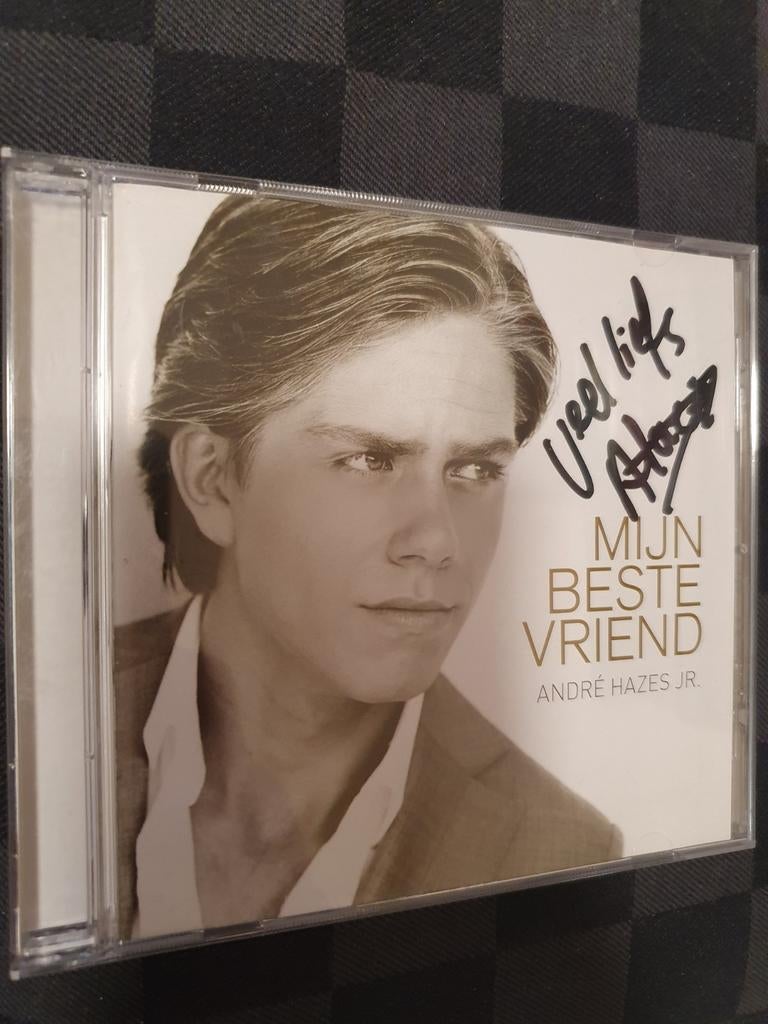 Andre hazes jr. Mijn beste vriend gesigneerd !, Verzenden, Zo goed als nieuw, Levenslied of Smartlap