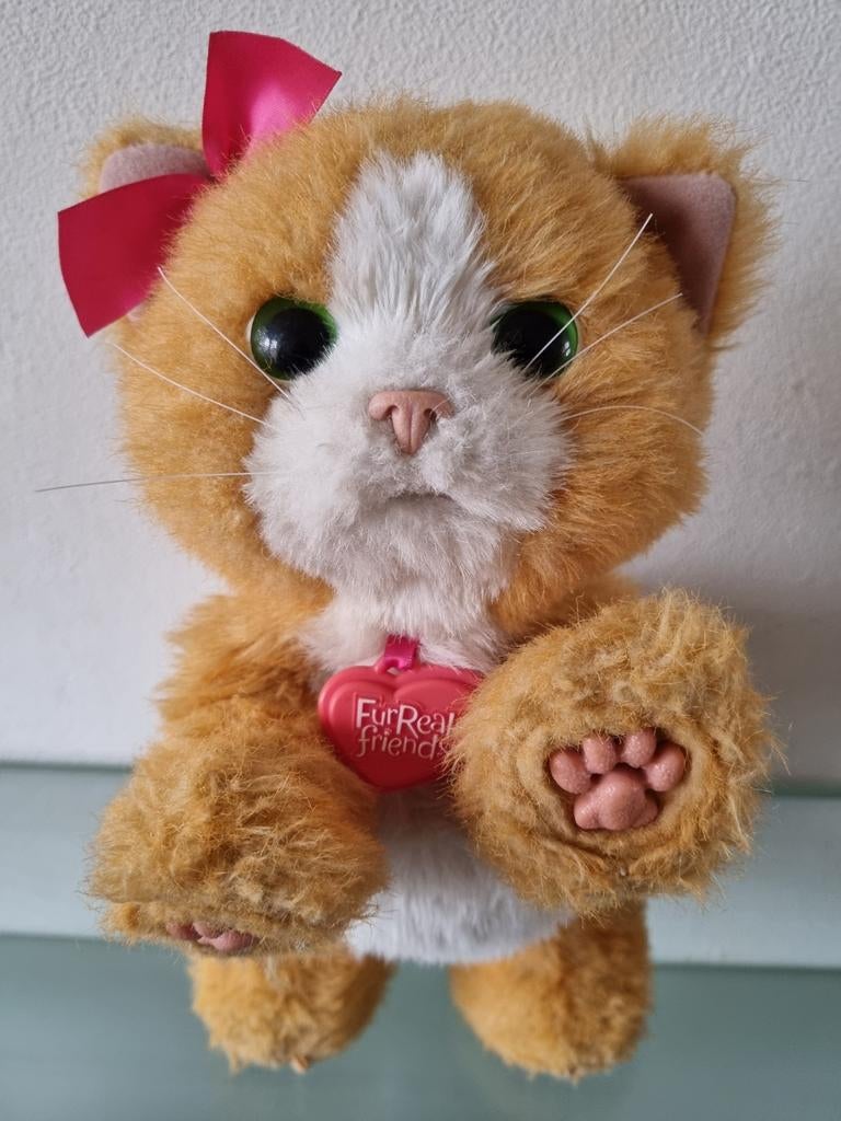 Orig, FurReal Friends,DAISY KAT/POES,30cm,Interact,Inwst!, Ophalen of Verzenden, Zo goed als nieuw, Poes