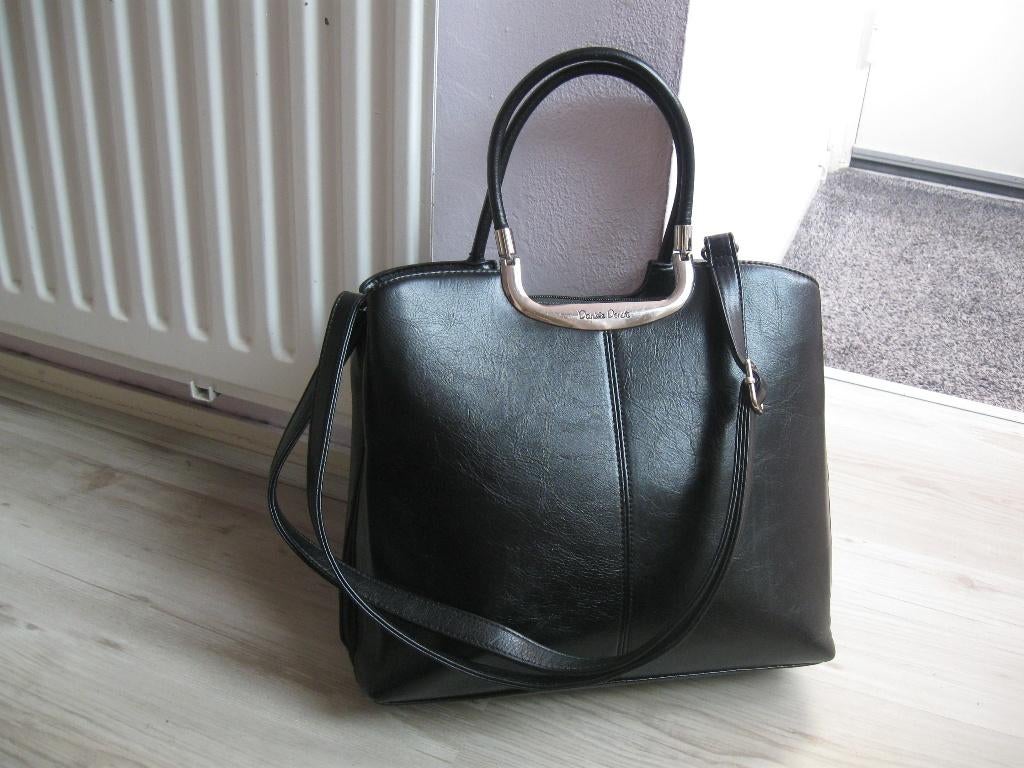 Daniele Donati prachtige zwarte tas als nieuw, Sieraden, Tassen en Uiterlijk, Ophalen of Verzenden, Zo goed als nieuw, Zwart, Handtas