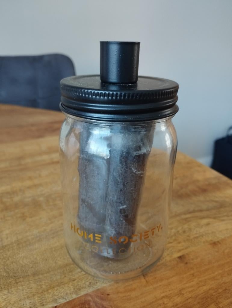 te koop potje met kaarsen, Ophalen of Verzenden, Nieuw, Glas