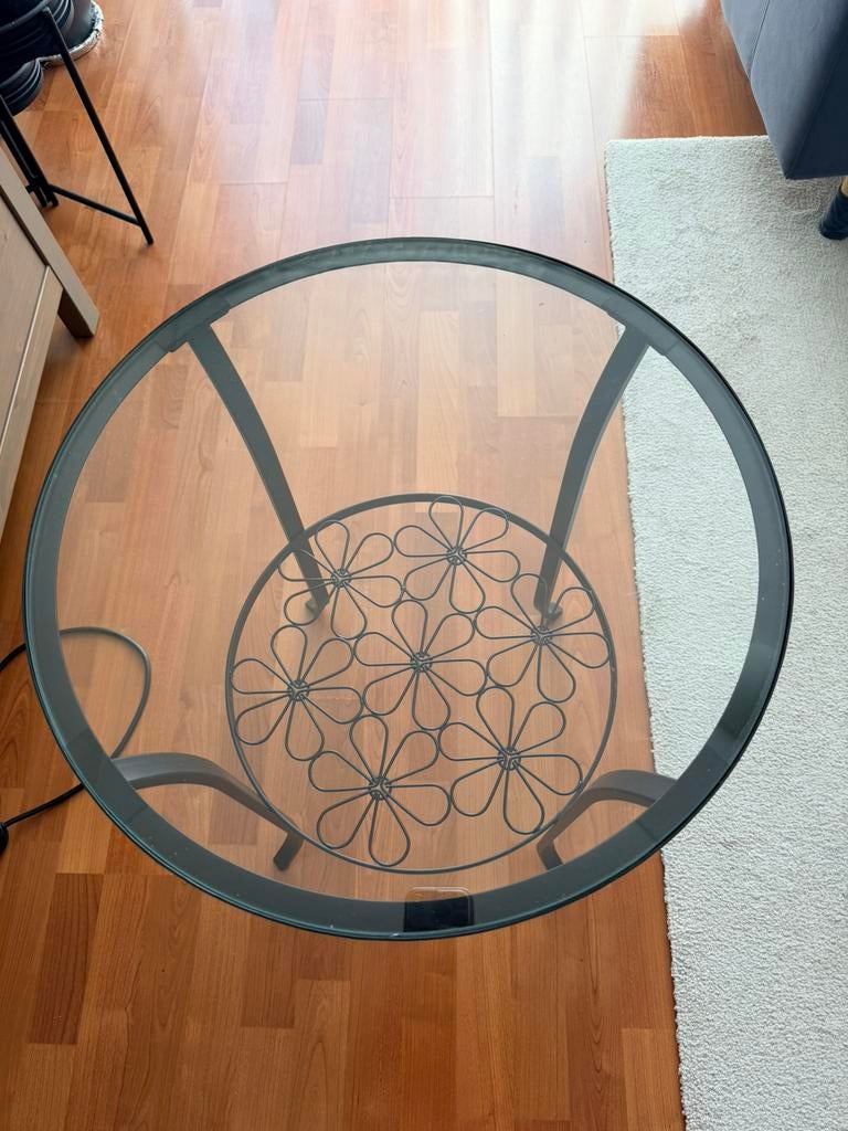 Bijzettafel ikea, 50 tot 100 cm, Rond, Tot twee personen, Ophalen of Verzenden