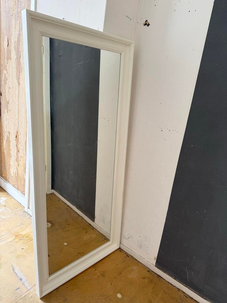 IKEA HEMNES Witte Spiegel - groot formaat!, Ophalen, Gebruikt, 150 tot 200 cm, Rechthoekig