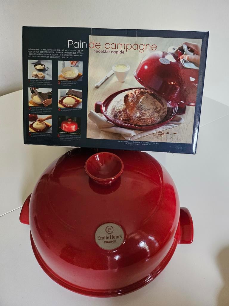 Emile Henry La Cloche Broodbakpan - Rood Aardewerk, Ophalen of Verzenden, Nieuw