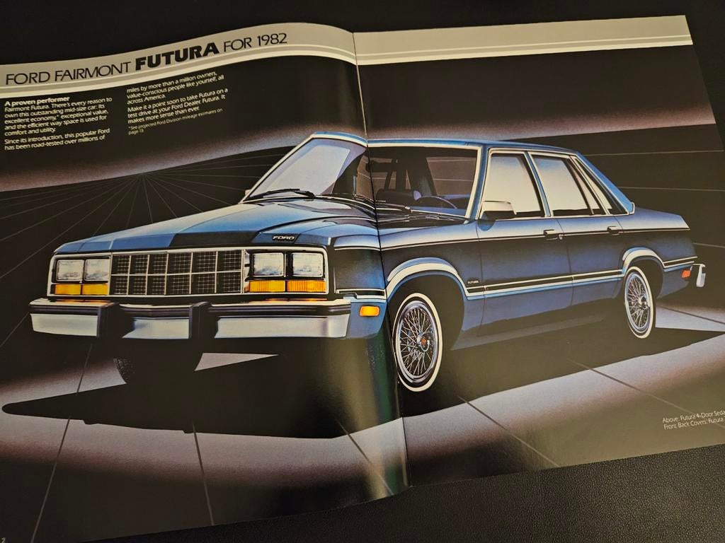 Brochure Ford Fairmont Futura 1982 USA, Ophalen of Verzenden, Zo goed als nieuw, Ford