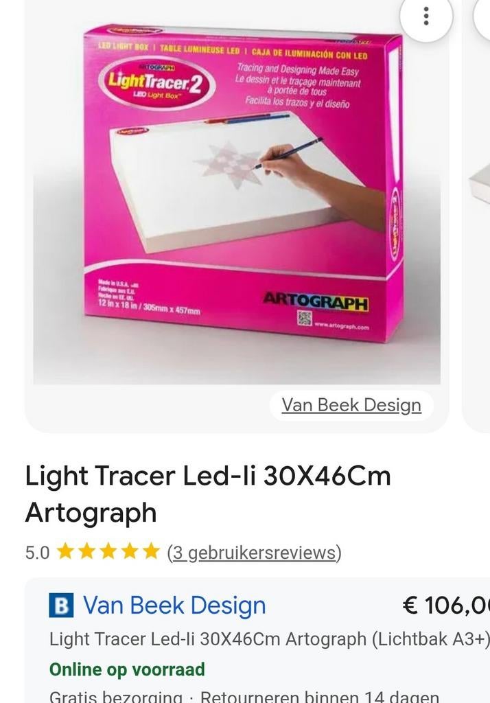 Lichtbak/ lightbox voor uw hobby., Ophalen of Verzenden