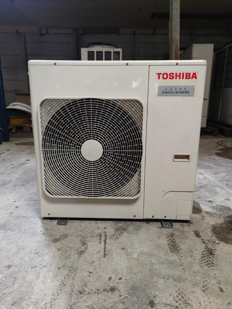 Toshiba kanaal airco warmtepomp RAV-SP804AT-E 8 kW A+, Koelen en Ontvochtigen, Timer, Refurbished, 3 snelheden of meer