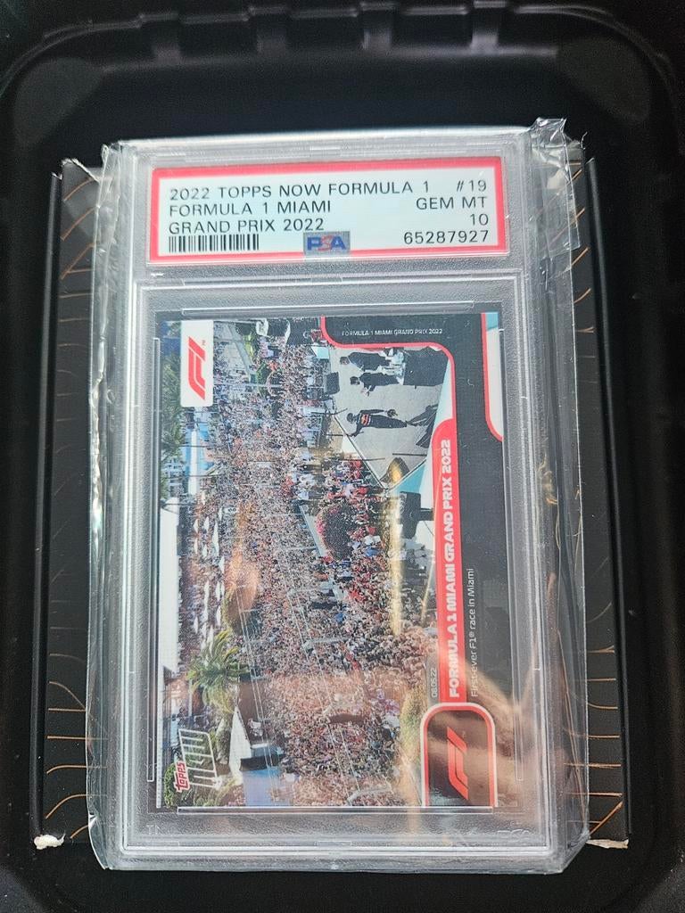19 topps now 2022 miami grand prix psa 10 max verstappen, Ophalen of Verzenden, Nieuw, Plaatje