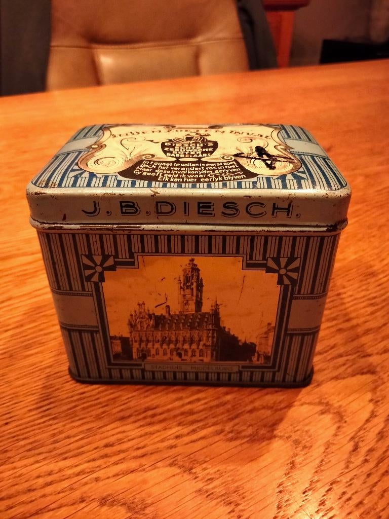 vintage blikje, Ophalen of Verzenden, Gebruikt, Overige, Overige merken