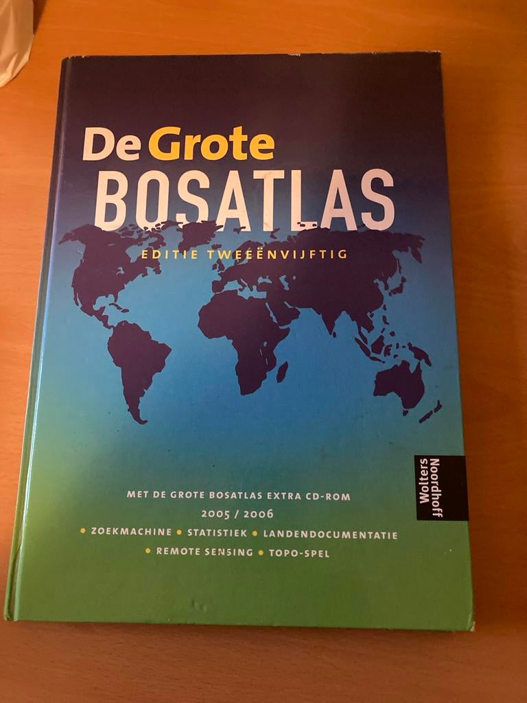 De Grote Bosatlas Editie 52 - 2005/2006, Bosatlas, 2000 tot heden, Ophalen of Verzenden, Zo goed als nieuw