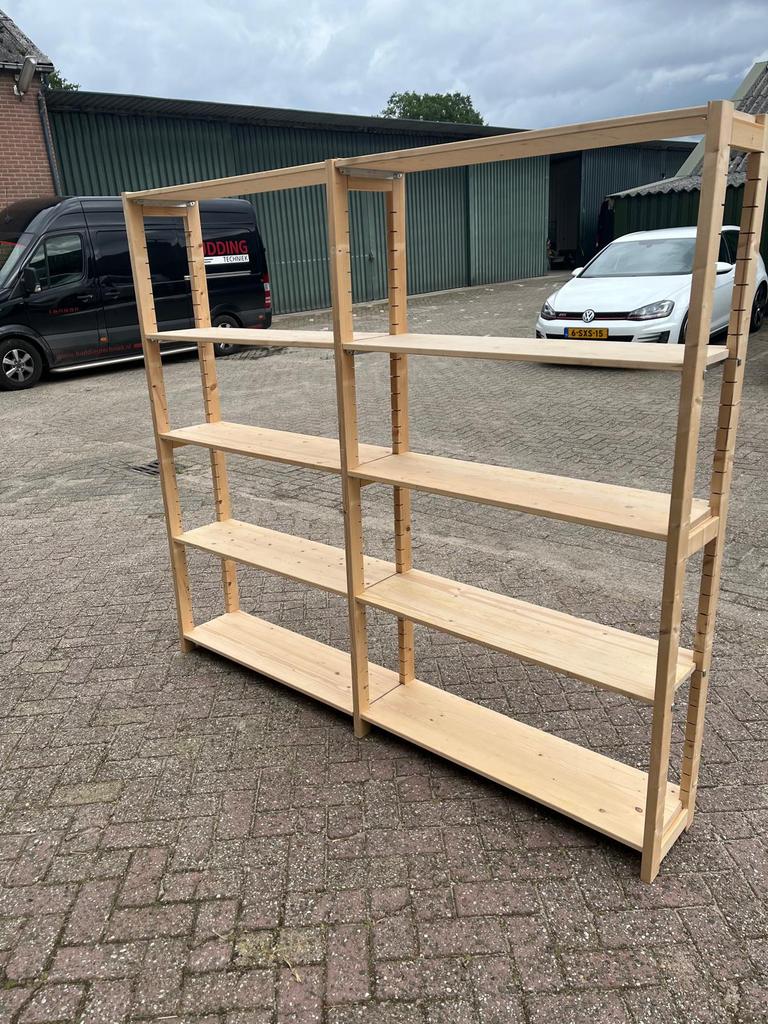 50 meter stellingen bruynzeel 30cm diep, Ophalen, Zo goed als nieuw