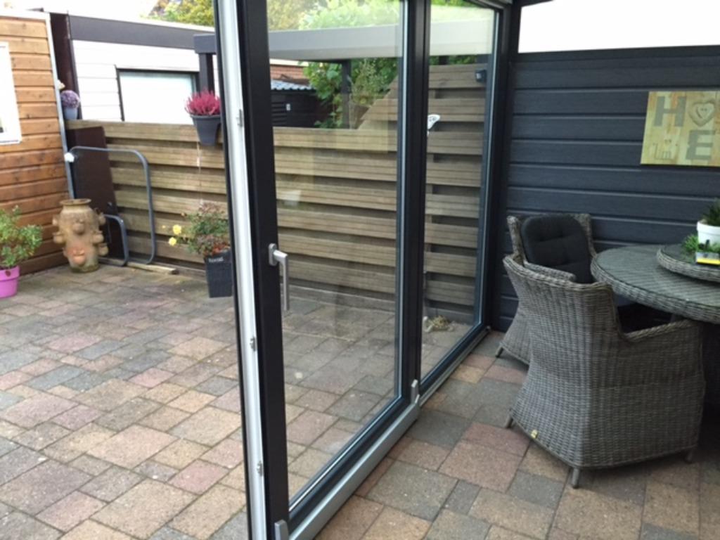 4-delige schuifpuien / kunststof /antraciet/ 6000 x 2400, Ophalen, Kunststof, 225 cm of meer, Nieuw