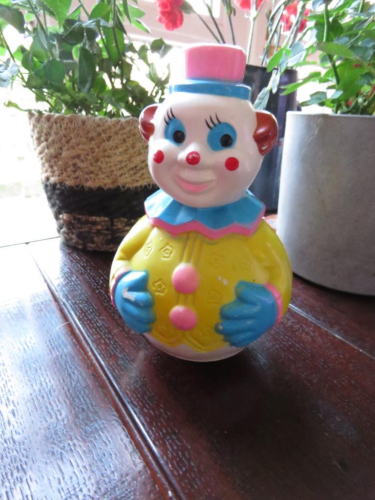 oude jaren 60 wiebel clown, tuimelaar, Ophalen of Verzenden, Gebruikt