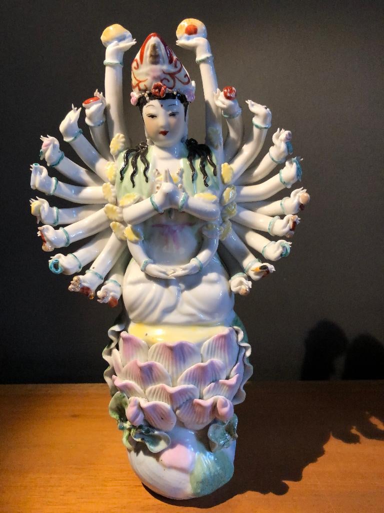 Fijn porseleinen Quan Yin, Ophalen of Verzenden