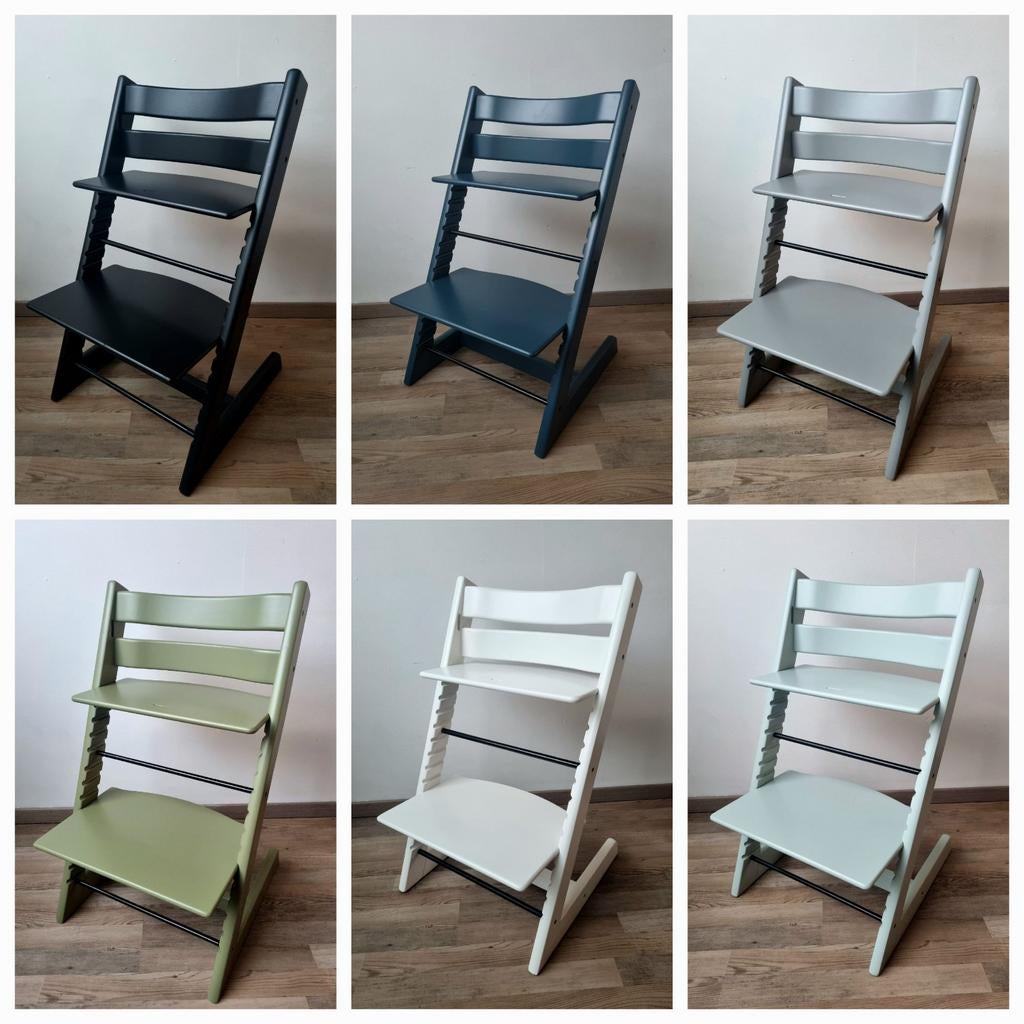 Stokke Tripp Trapp kinderstoelen Gerefurbished, Kinderen en Baby's, Ophalen of Verzenden, Zo goed als nieuw, Stokke, .