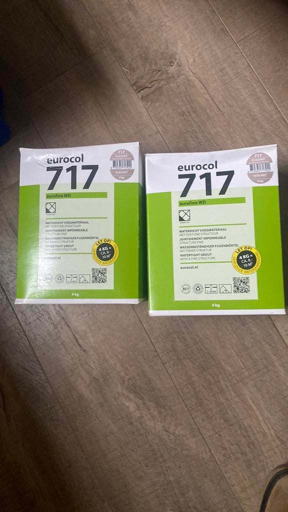 2x Eurocol 717 voeg Elegant, Doe-het-zelf en Verbouw, Ophalen