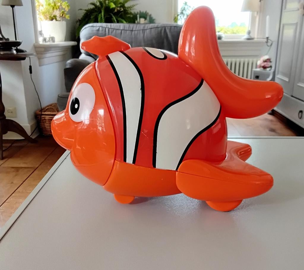 Grote plastieken Nemo vis - clownvis - clownfish (geen gelu, Ophalen of Verzenden, Gebruikt, Jongen of Meisje