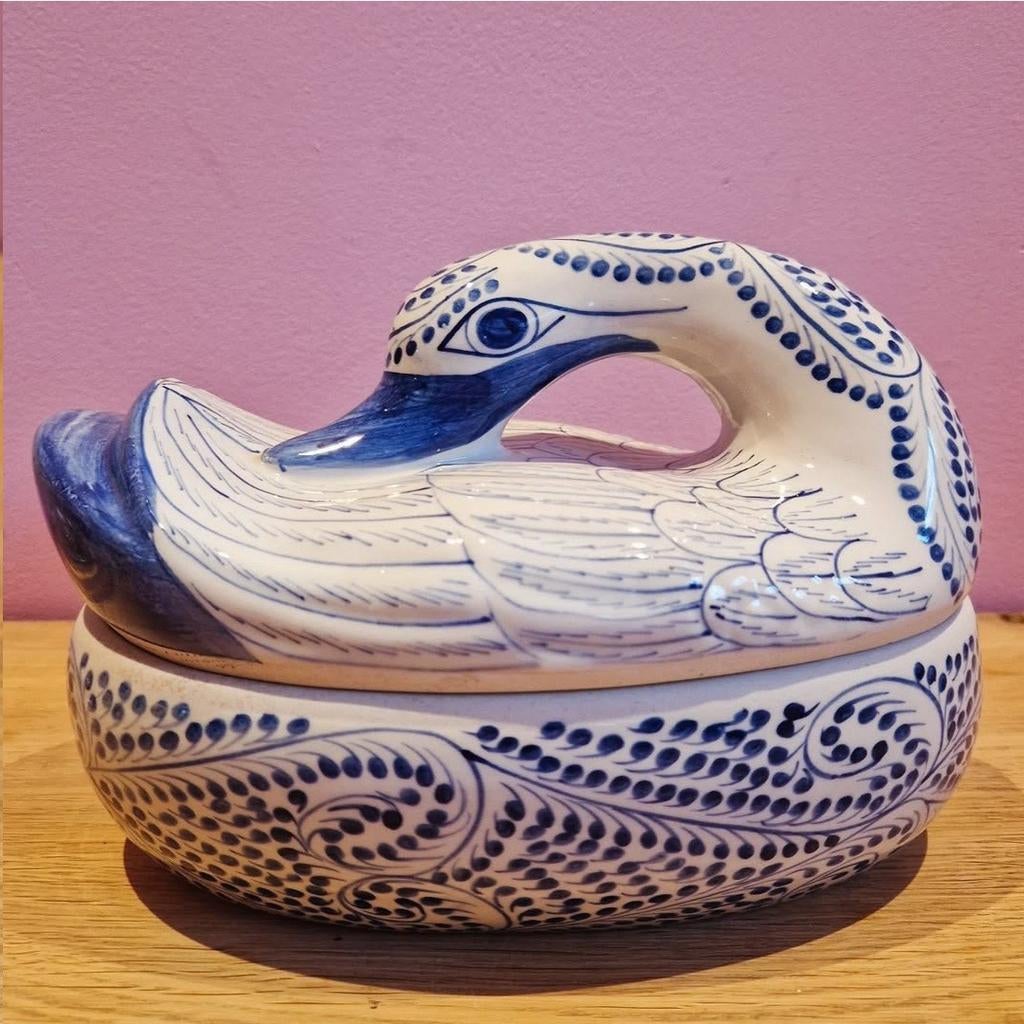 Vintage Zwaan Schaal / Sierpot, Ophalen of Verzenden