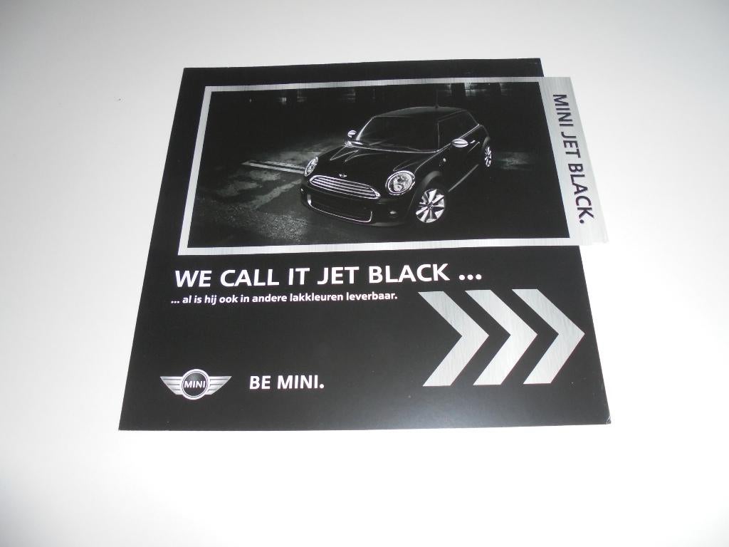 leaflet Mini Jet Black  2012, Ophalen of Verzenden, Zo goed als nieuw, Overige merken