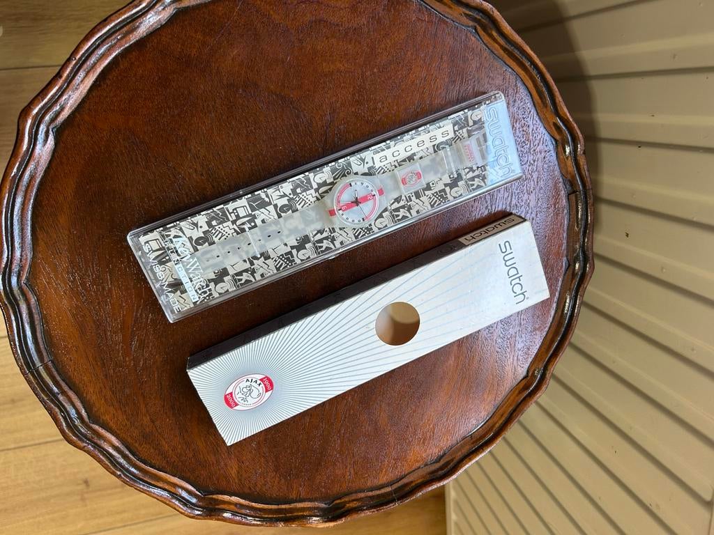 Ajax swatch limited edition horloge, Kunststof, Polshorloge, Swatch, Ophalen of Verzenden