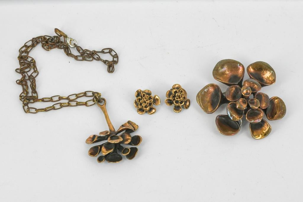 SIERADEN SET HANNU IKONEN FINLAND, Ophalen of Verzenden, Overige materialen, Broche