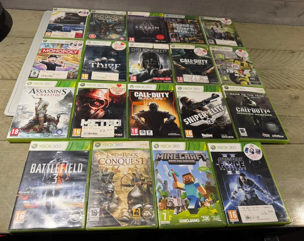 Xbox Spelletjes 19 Stuks, Ophalen of Verzenden, Zo goed als nieuw, Nvt, Nvt