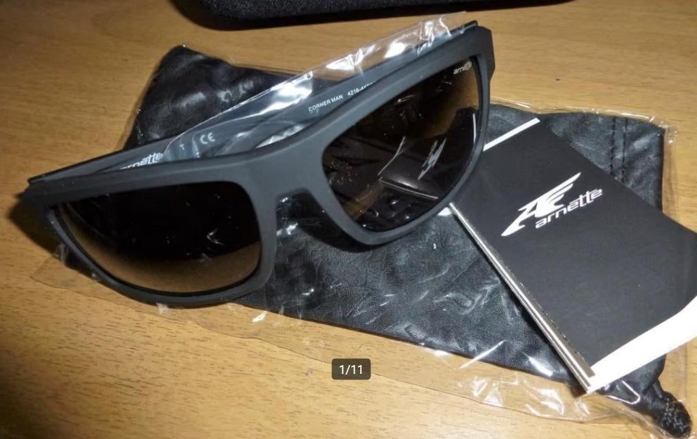 arnette corner 4216 zonnebril, Overige merken, Zonnebril, Zwart, Nieuw