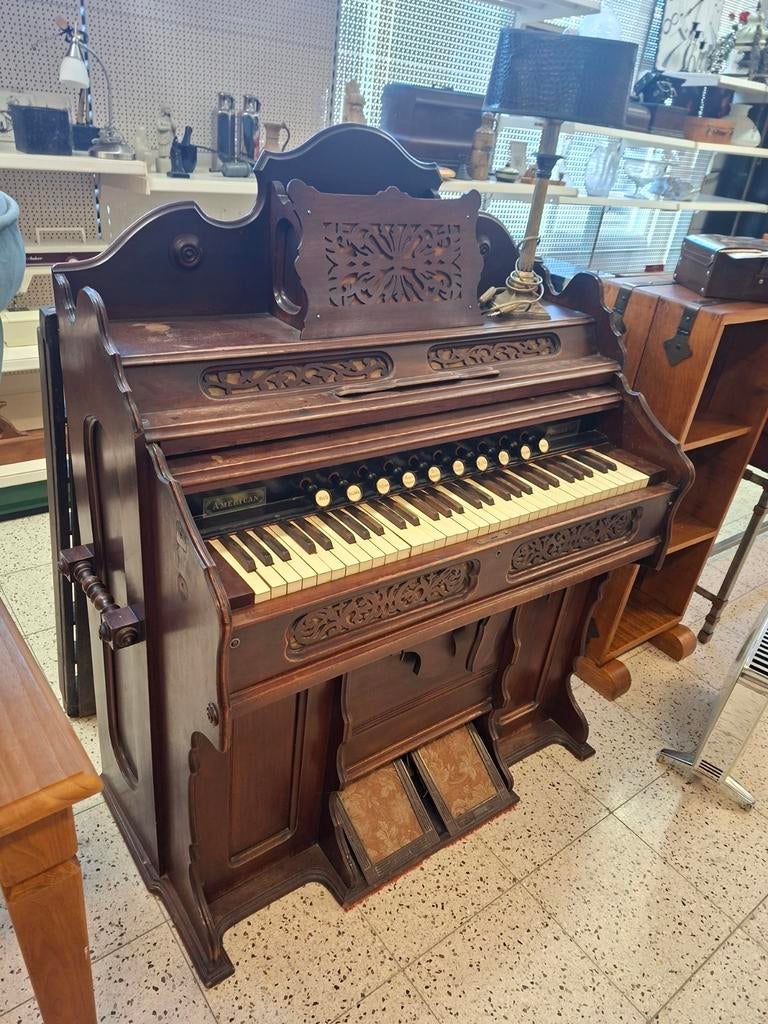Antiek Harmonium ,orgel, Ophalen, Gebruikt, 1 klavier, Harmonium