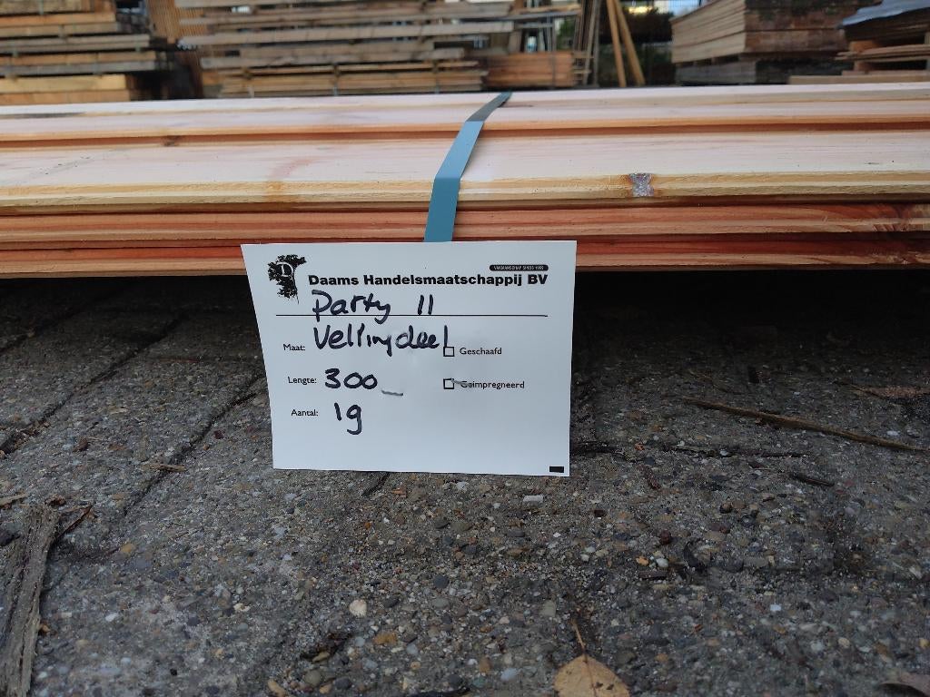 Douglas vellingdelen B-keus € 1,85, Ophalen, Nieuw, 250 cm of meer, Planken