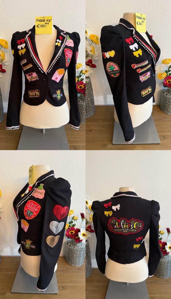 Oeteldonk jasje xs, Kleding | Dames, Carnavalskleding en Feestkleding, Ophalen, Zo goed als nieuw, Maat 34 (XS) of kleiner, Carnaval