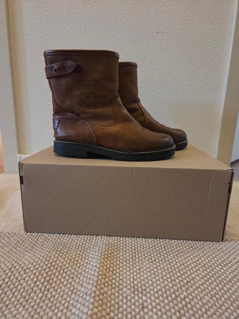 McGregor leren laarzen, maat 37, gevoerd, Kleding | Dames, Schoenen, Ophalen, Gedragen, Bruin
