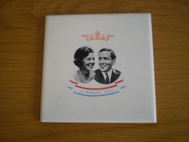 VERLOVINGSTEGEL van BEATRIX en CLAUS (10-3-1966), Ophalen of Verzenden, Zo goed als nieuw, Nederland, Overige typen