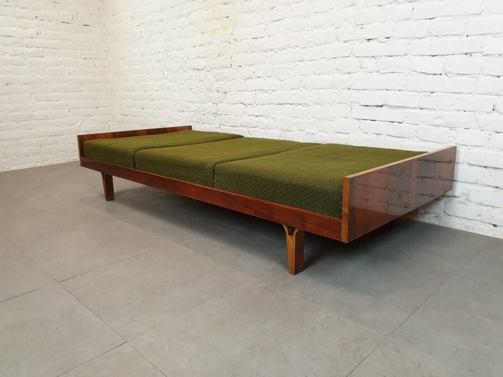 Strak 1960 Daybed, Binnenvering Kussens, ligt/zit heerlijk !, Gebruikt, Eenpersoons, 150 tot 200 cm, Midcentury sixties seventies