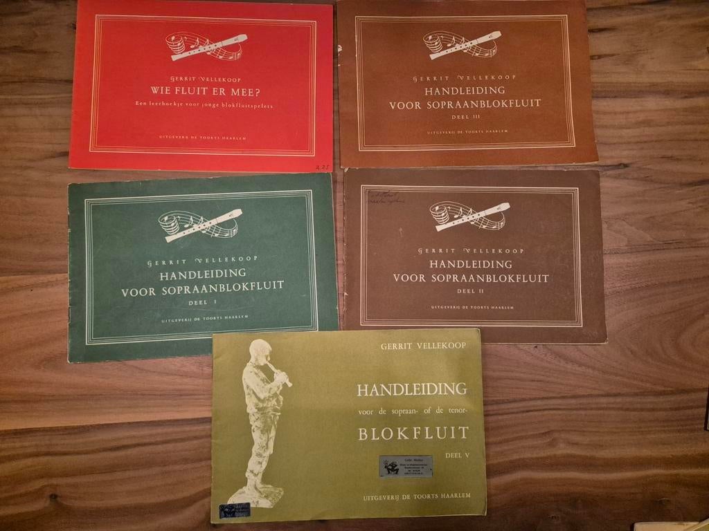 Muziekboeken - Gerrit Vellekoop - Sopraanfluit, Muziek en Instrumenten, Ophalen of Verzenden, Artiest of Componist