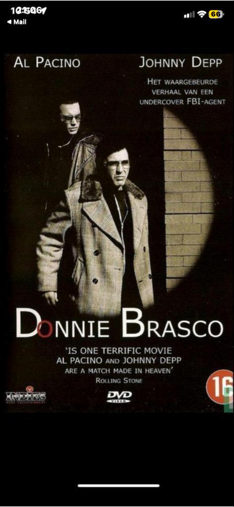 Donnie Brasco DVD, Cd's en Dvd's, Dvd's | Actie, Gebruikt, Actiethriller, Vanaf 16 jaar, Ophalen of Verzenden