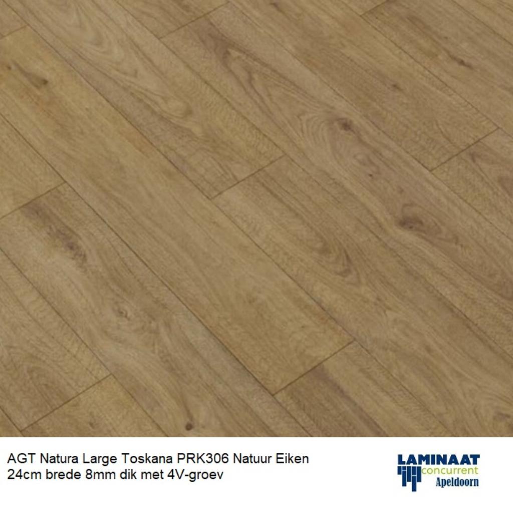 Laminaat Toskana Prk306  24cm breed 8mm dik, 75 m² of meer, Wit, Nieuw, Ophalen of Verzenden