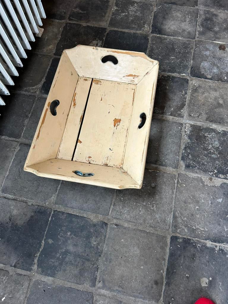 Mangelbak Dienblad vintage antiek, Antiek en Kunst, Ophalen of Verzenden