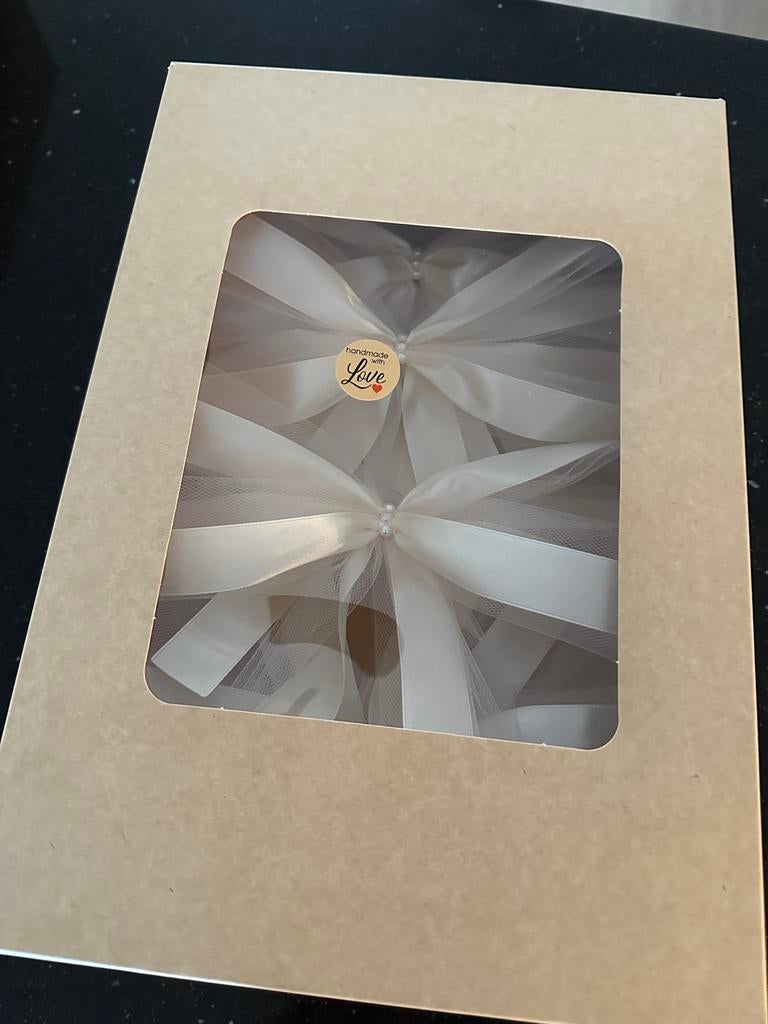 Champagne Kleur Strikken Trouwauto Versiering Handgemaakt, Ophalen of Verzenden, Nieuw