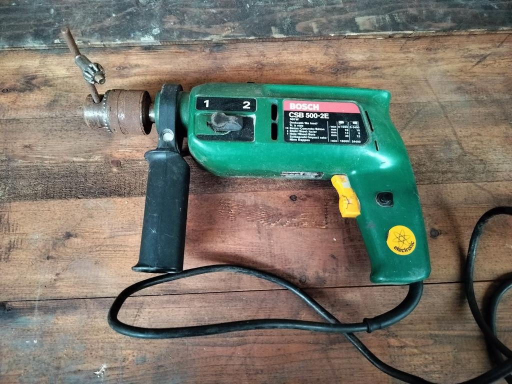 Bosch CSB 500-2E Elektrische Boormachine, Boormachine, Gebruikt, Ophalen of Verzenden, Variabele snelheid