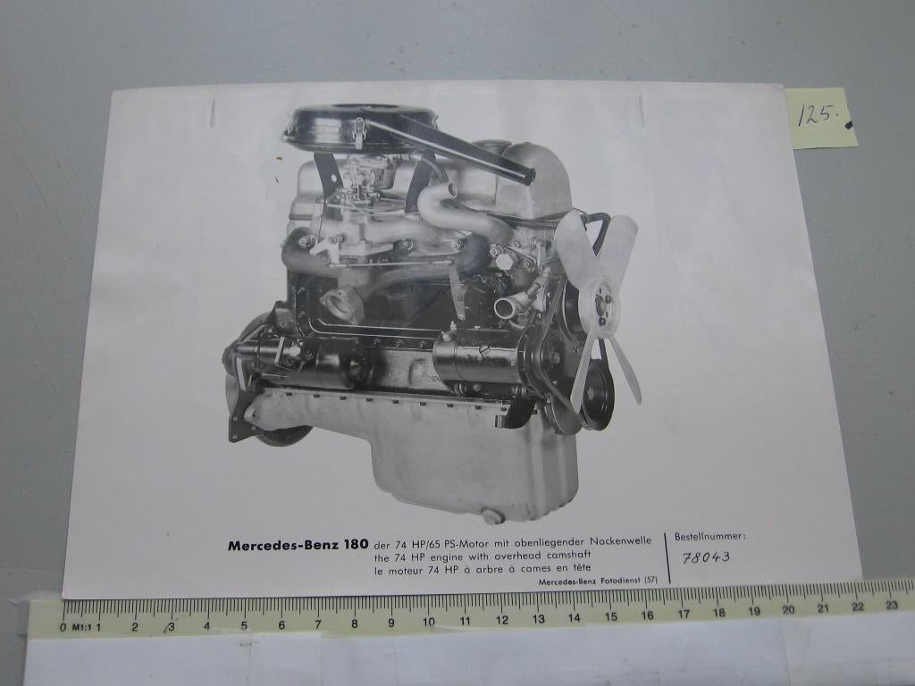 MERC F125 Mercedes-Benz 180 persfoto, Ophalen of Verzenden, Zo goed als nieuw, Mercedes