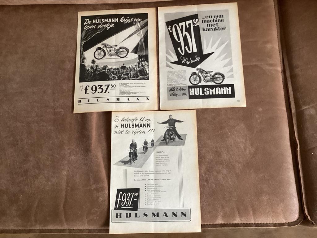 HULSMANN MOTOREN 1951, Motoren, Handleidingen en Instructieboekjes, Ophalen of Verzenden