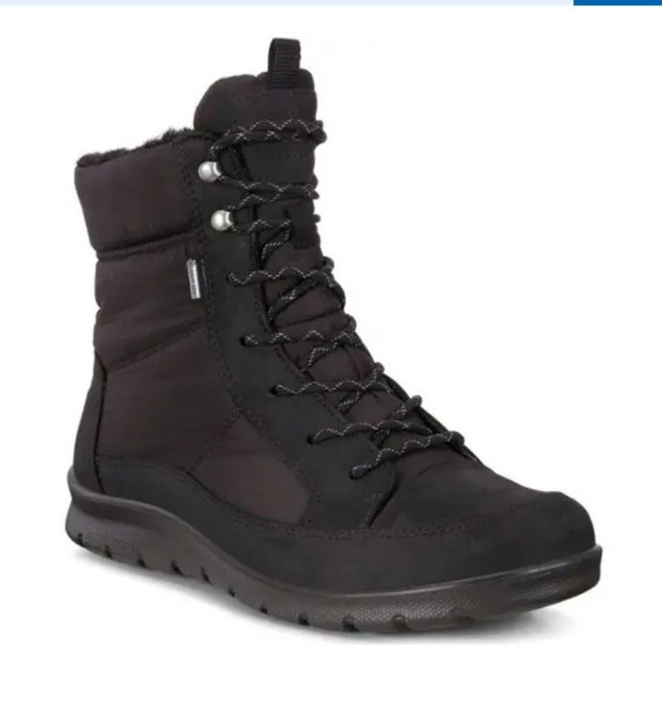 GEVRAAGD : Babett GTX dames veterboots zwart maat 40, Ecco, Zwart, Lage of Enkellaarzen, Ophalen of Verzenden