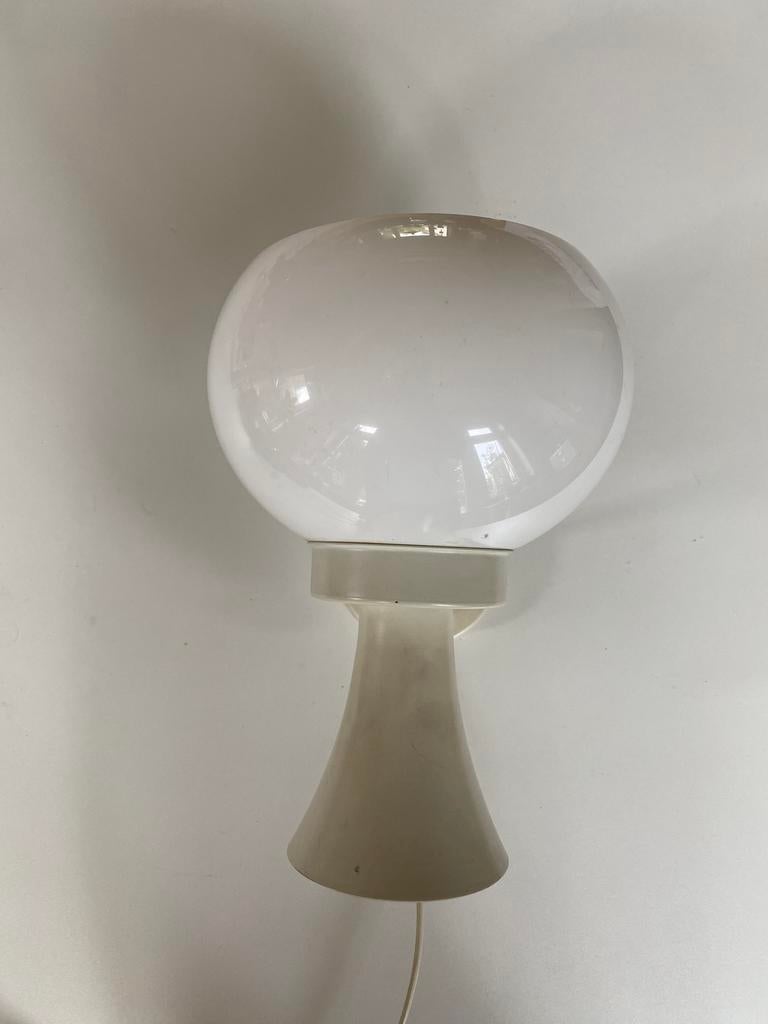 Herda Diabolo witte wandlamp Space Age, Huis en Inrichting, Lampen | Wandlampen, Space Age, Gebruikt, Ophalen of Verzenden, Herda